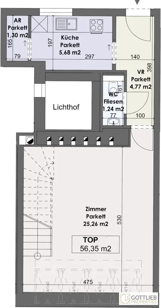 2-Zimmer-Wohnung kaufen in Wien – 56,35 m², € 479.000 – Bild 21 von 22