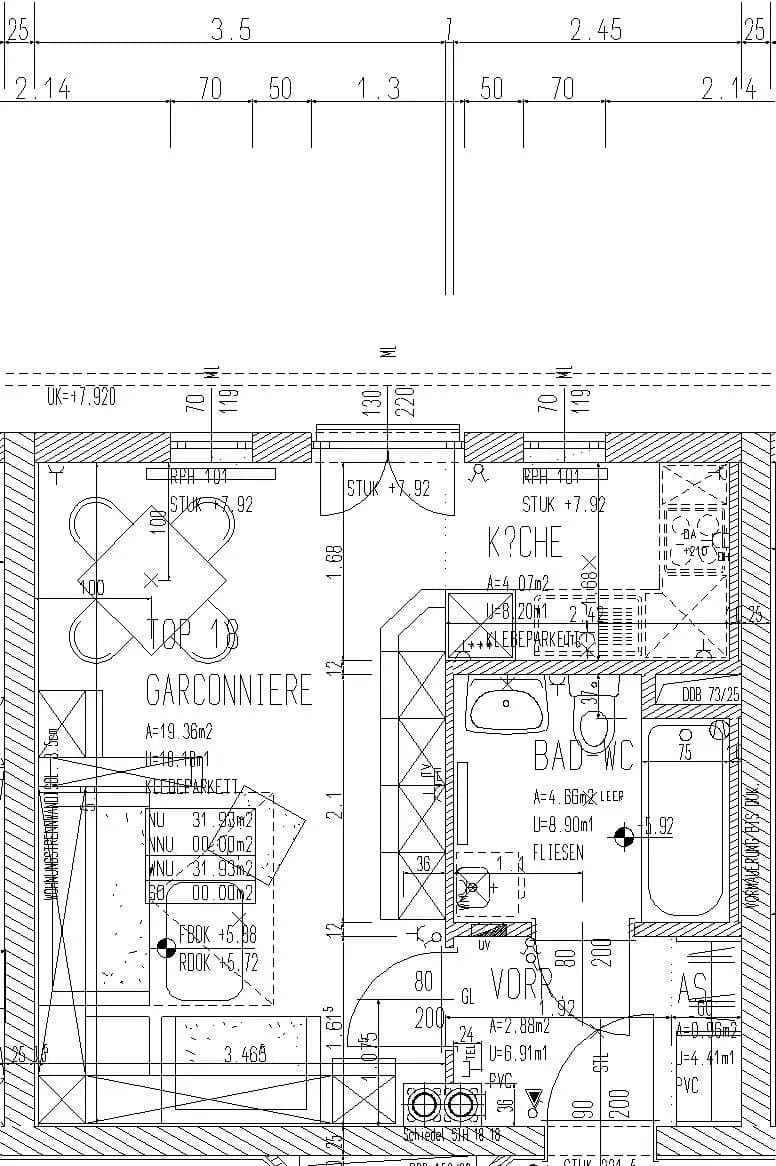 1-Zimmer-Wohnung mieten in Wels – 31,93 m², € 373 – Bild 2 von 4