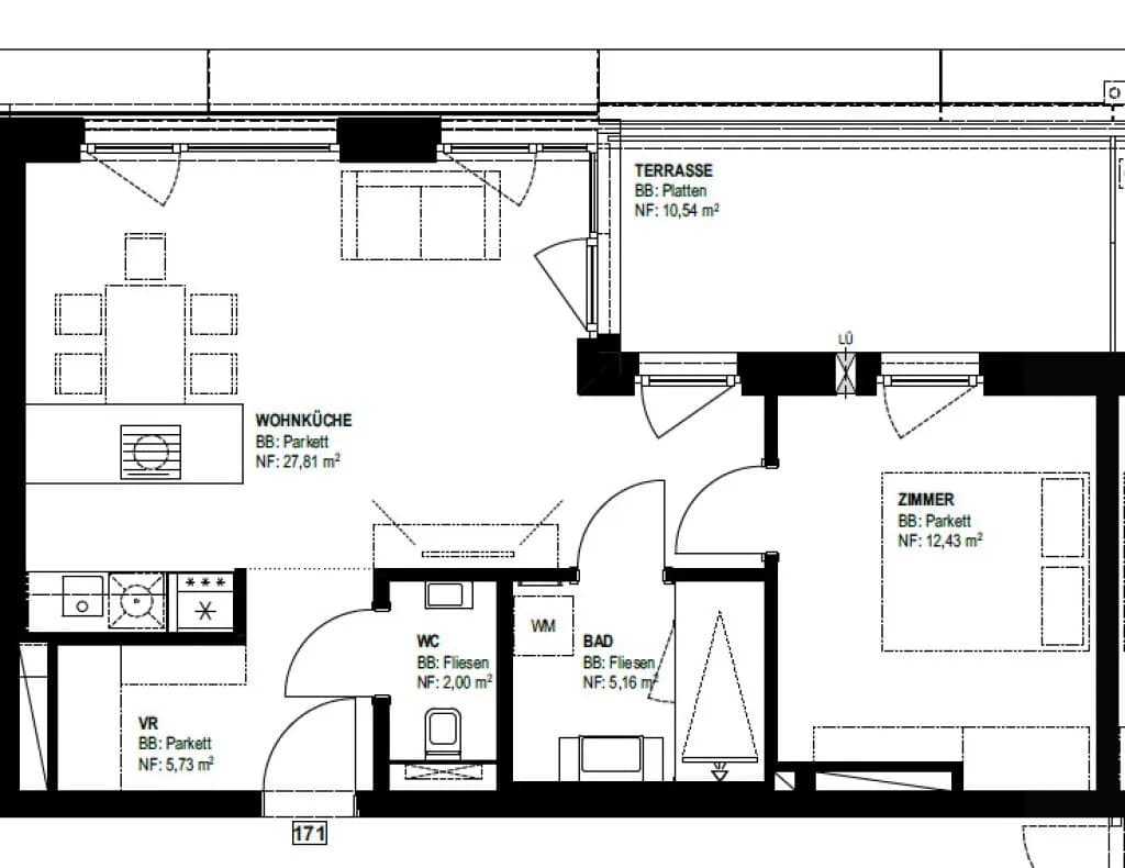 2-Zimmer-Wohnung mieten in Wien – 53,13 m², € 1.199 – Bild 12 von 12