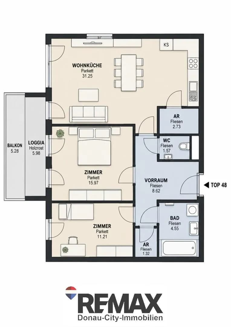 3-Zimmer-Wohnung kaufen in Wien – 83 m², € 495.000 – Bild 21 von 23
