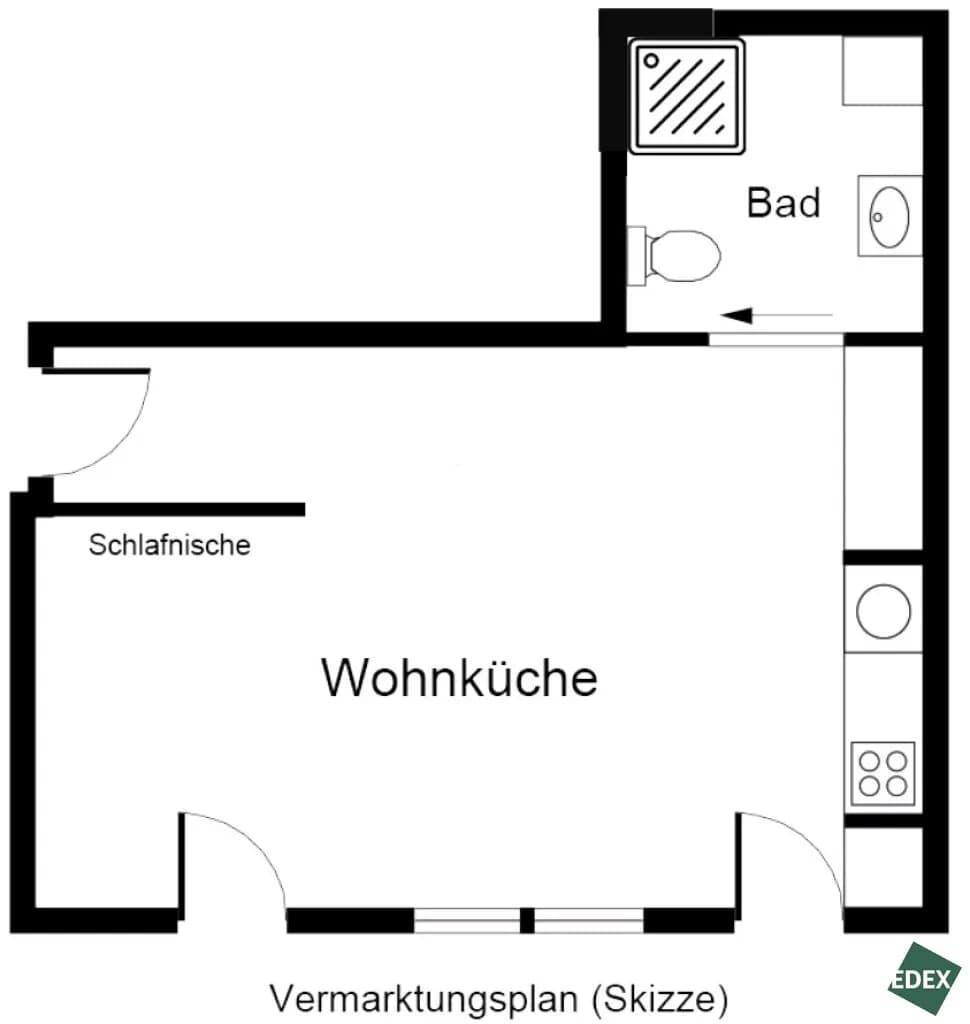 1-Zimmer-Wohnung kaufen in Wien – 32,57 m², € 229.000 – Bild 15 von 15