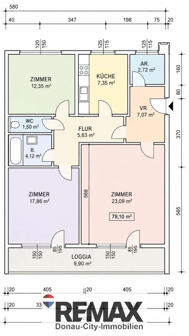 3-Zimmer-Wohnung mieten in Wien – 79,1 m², € 1.500 – Bild 26 von 27