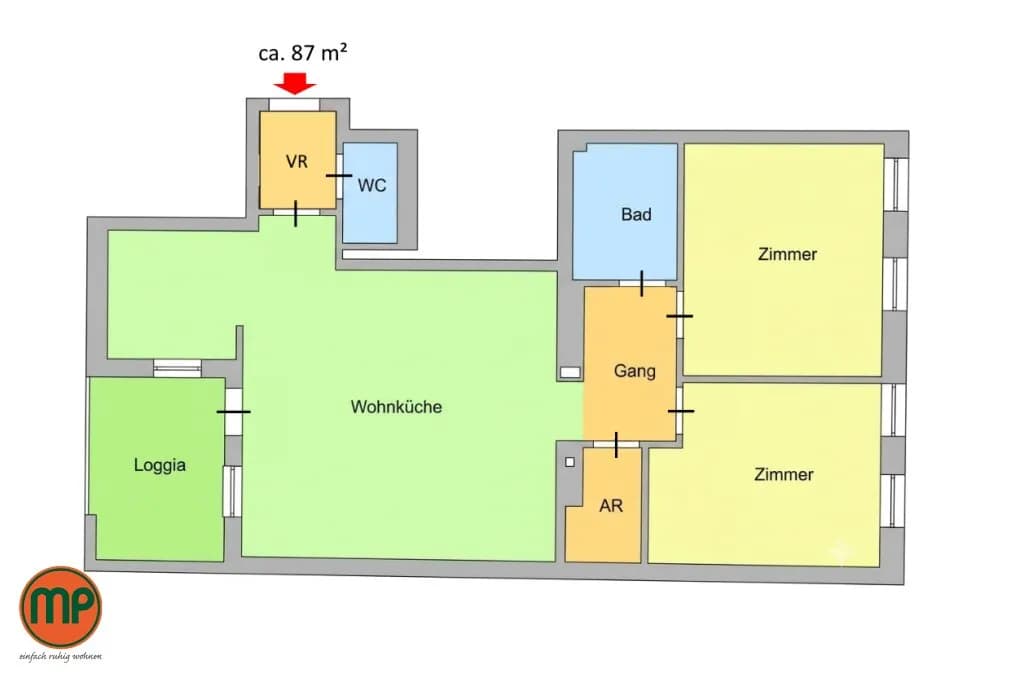3-Zimmer-Wohnung mieten in Wien – 78,44 m², € 1.298 – Bild 11 von 16