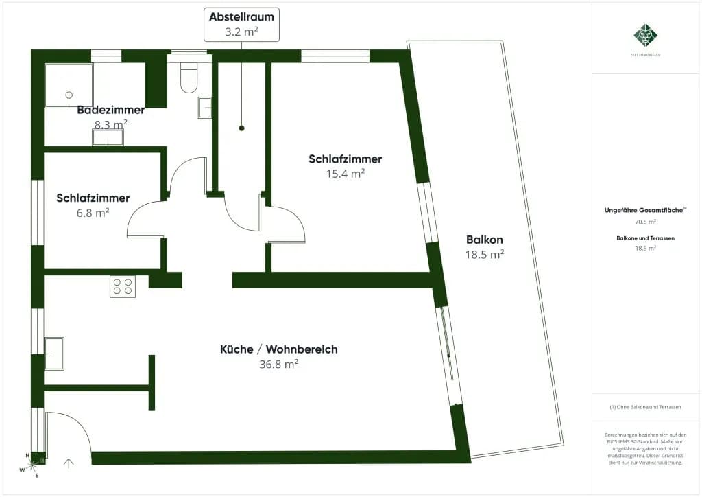 3-Zimmer-Wohnung kaufen in Kufstein – 70,19 m², € 399.000 – Bild 8 von 8