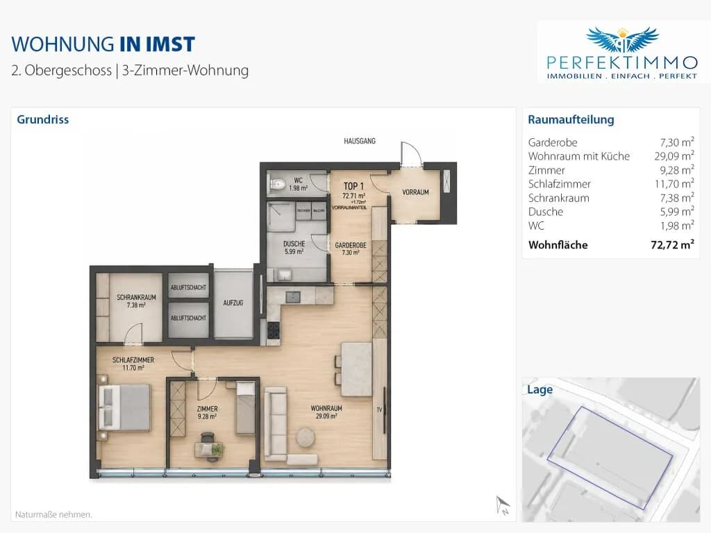 3-Zimmer-Wohnung kaufen in Imst – 72,72 m², € 470.000 – Bild 4 von 4