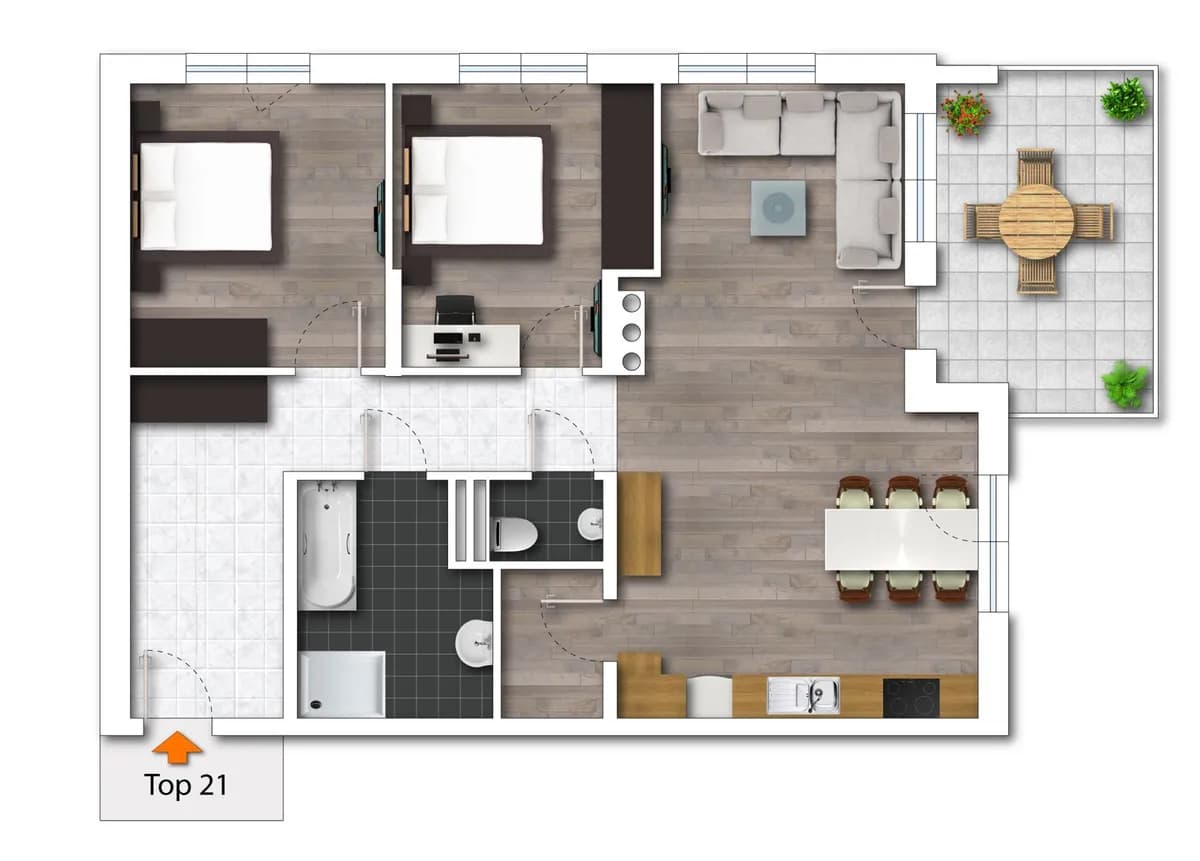 3-Zimmer-Wohnung mieten in Kufstein – 92,82 m², € 1.800 – Bild 12 von 12