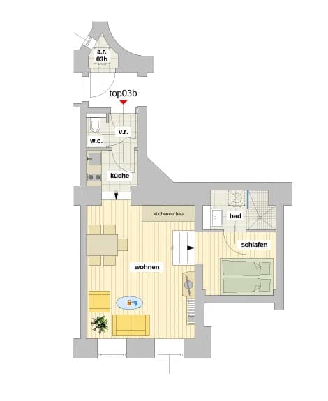 2-Zimmer-Wohnung kaufen in Wien – 37 m², € 239.000 – Bild 5 von 6