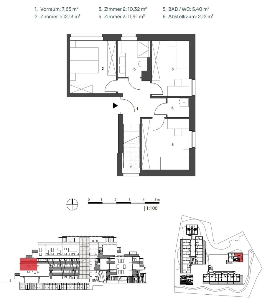5-Zimmer-Wohnung kaufen in Graz – 106 m², € 845.500 – Bild 9 von 10