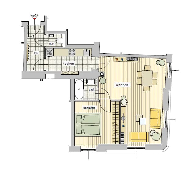 2-Zimmer-Wohnung kaufen in Wien – 54,75 m², € 319.000 – Bild 9 von 9