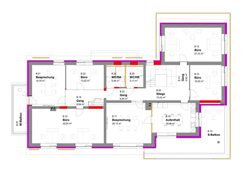 6-Zimmer-Gewerbeimmobilie mieten in Urfahr-Umgebung – 148 m², € 1.799 – Bild 15 von 15