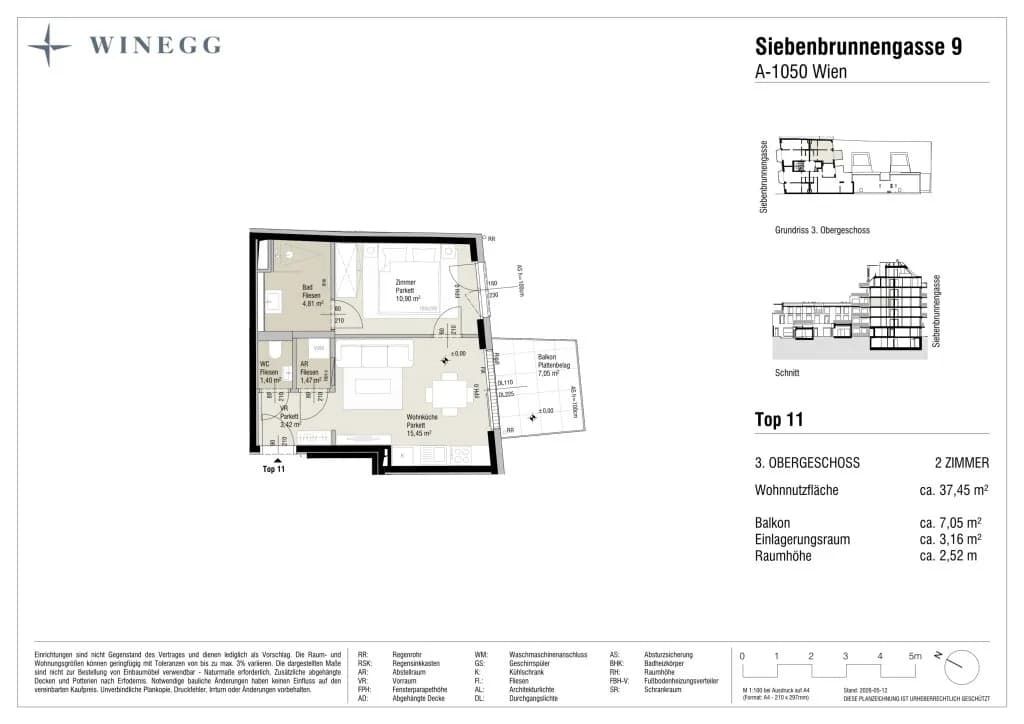 Immobilie kaufen in Wien – 37,45 m², € 341.900 – Bild 8 von 8