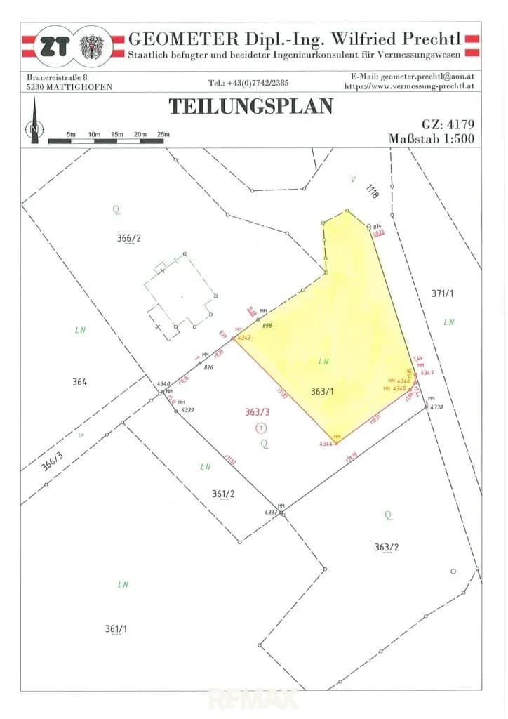 Grundstück kaufen in Braunau am Inn – 1 000 m², € 95.000 – Bild 4 von 4
