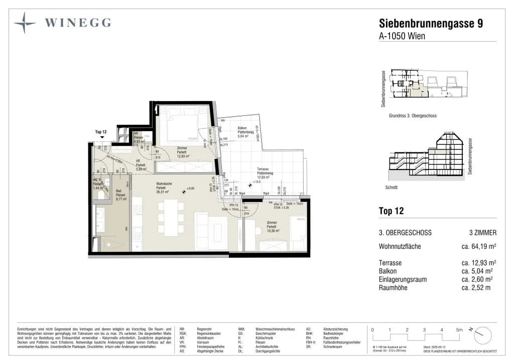 3-Zimmer-Wohnung kaufen in Wien – 64,19 m², € 624.500 – Bild 10 von 10