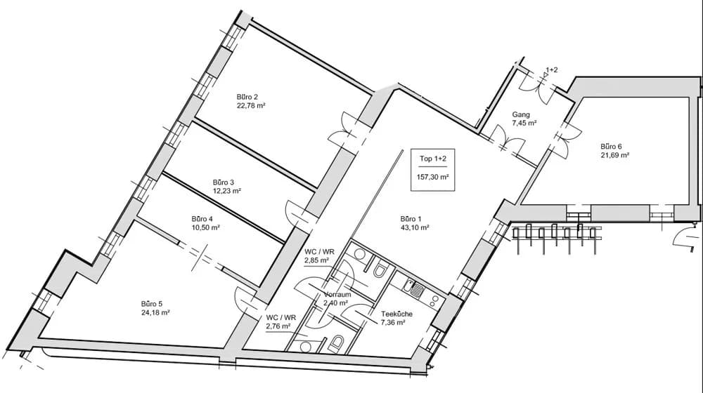 Gewerbeimmobilie mieten in Wien – 157 m², € 16 – Bild 10 von 10