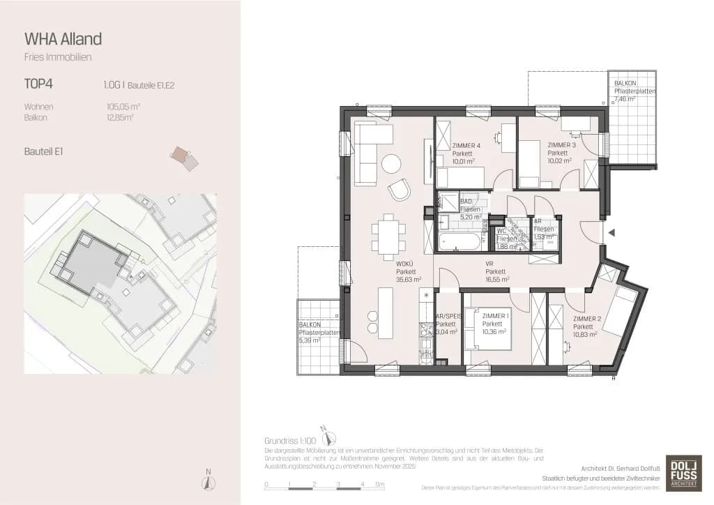 5-Zimmer-Wohnung mieten in Baden – 105,05 m², € 1.799 – Bild 10 von 10