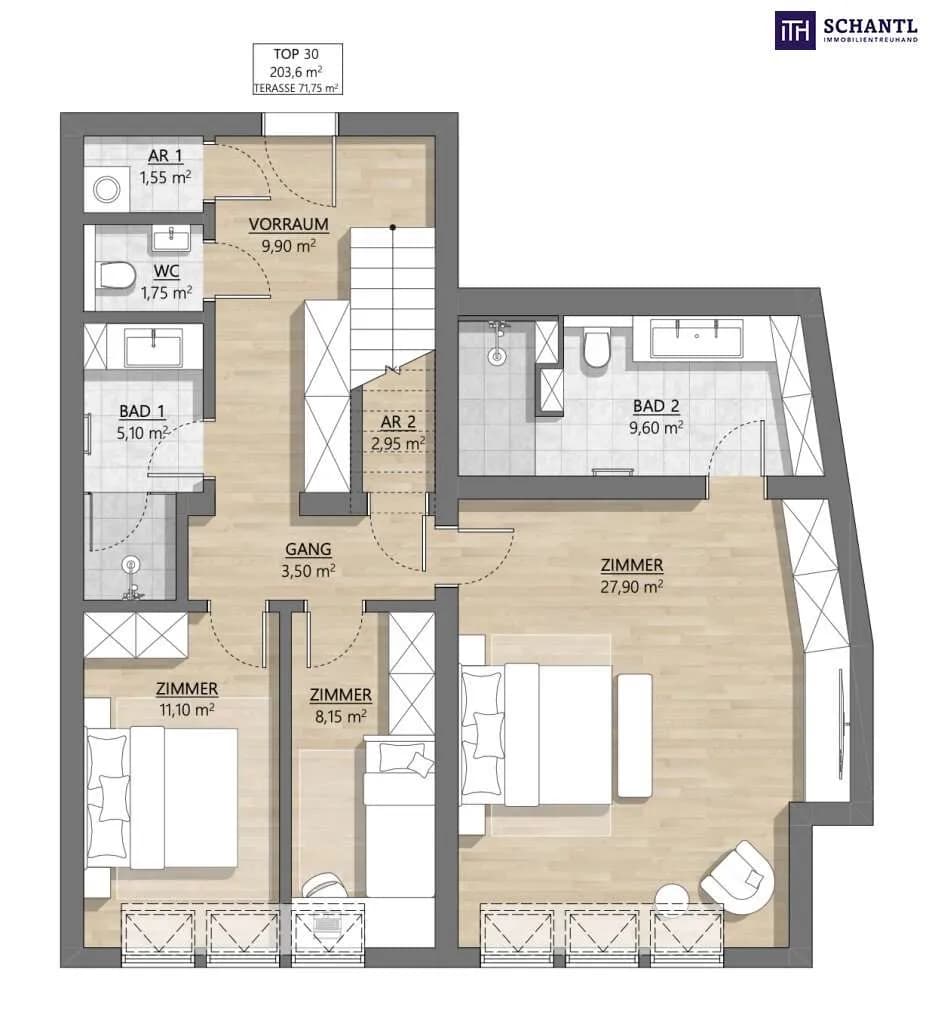 5-Zimmer-Wohnung kaufen in Wien – 203,88 m², € 1.900.845 – Bild 15 von 16