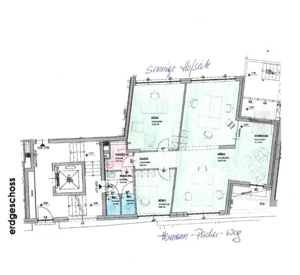 4-Zimmer-Gewerbeimmobilie mieten in Wien – 91 m², € 1.349 – Bild 3 von 13