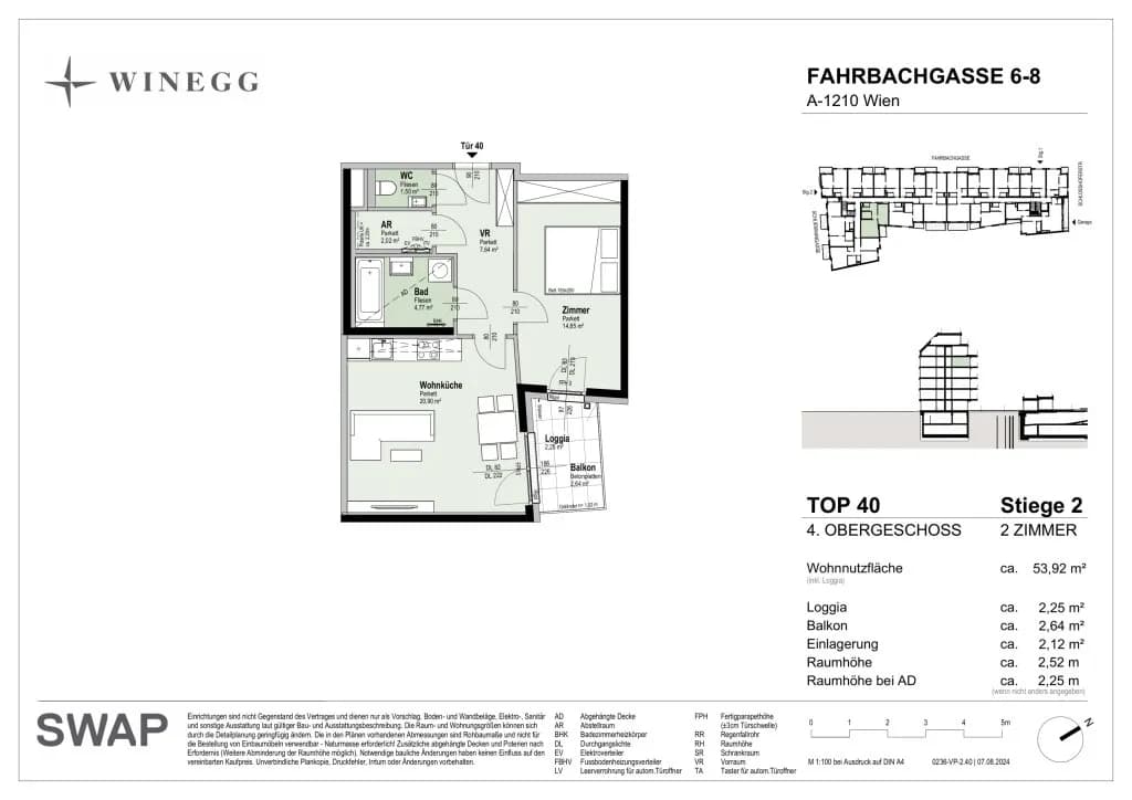 2-Zimmer-Wohnung kaufen in Wien – 53,92 m², € 353.300 – Bild 19 von 19