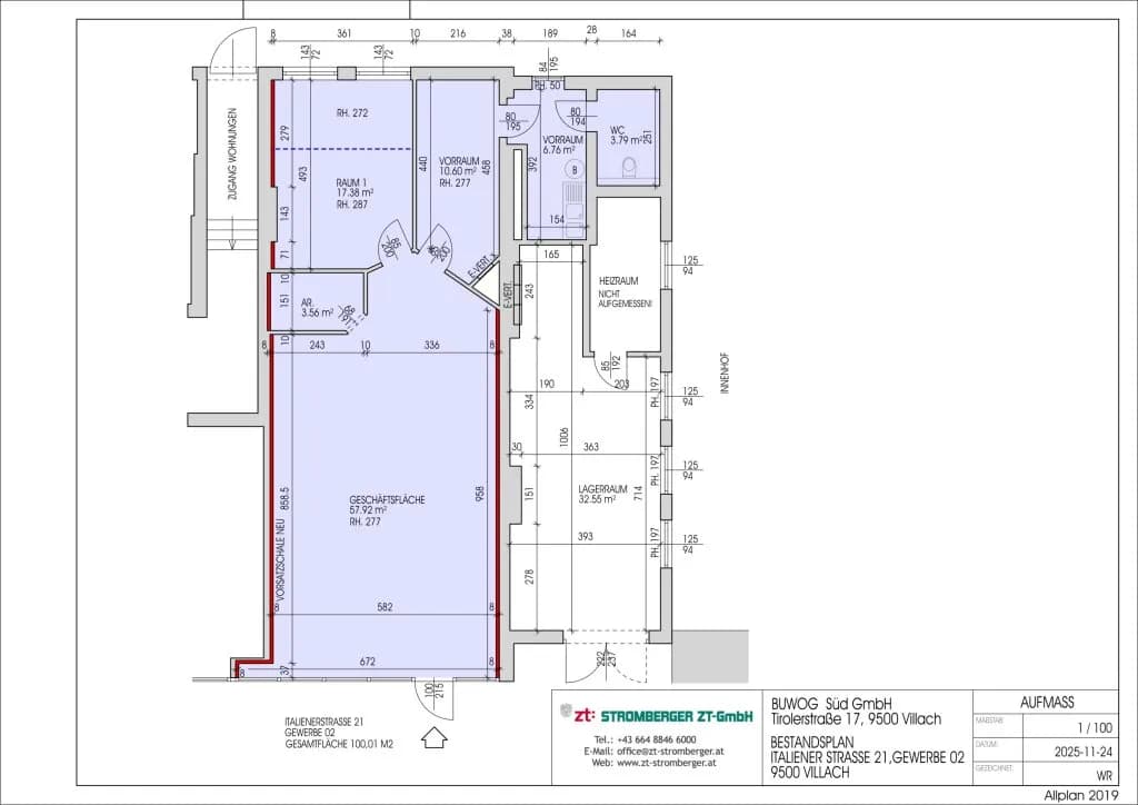 3-Zimmer-Gewerbeimmobilie mieten in Villach – 97,11 m², € 1.395 – Bild 15 von 15