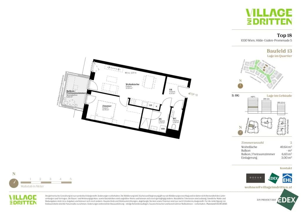 2-Zimmer-Wohnung kaufen in Wien – 49,64 m², € 420.000 – Bild 40 von 40