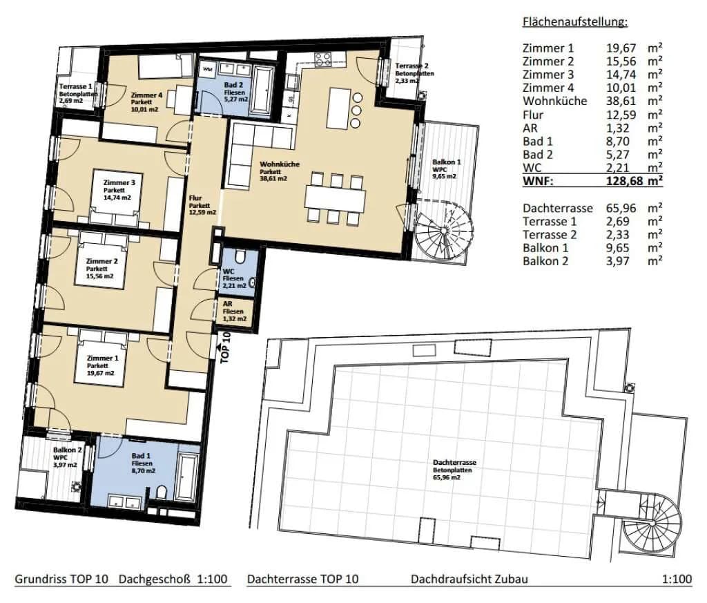 5-Zimmer-Wohnung kaufen in Korneuburg – 128,68 m², € 839.000 – Bild 3 von 16
