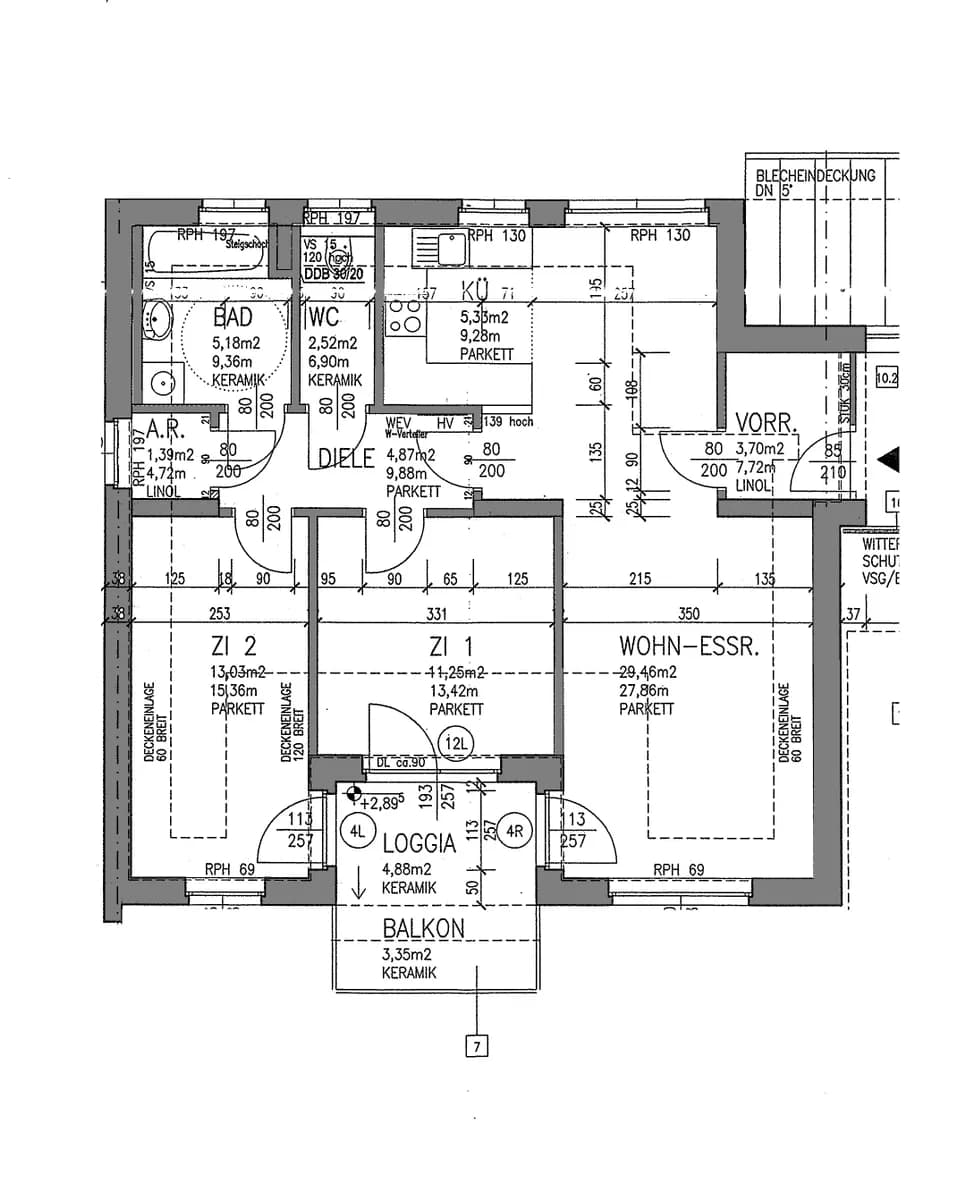 3-Zimmer-Wohnung mieten in Liezen – 76,7 m², € 883 – Bild 2 von 2