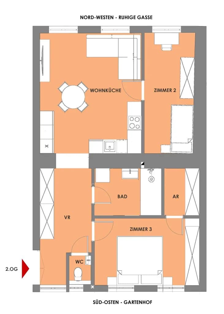 3-Zimmer-Wohnung kaufen in Wien – 60 m², € 399.000 – Bild 13 von 13