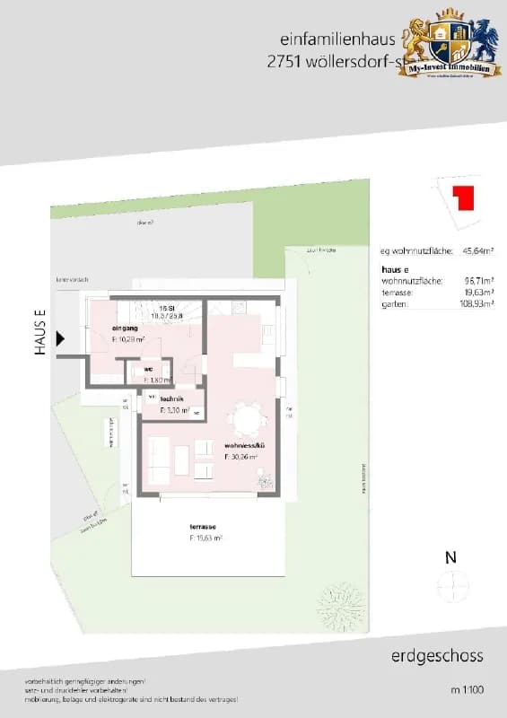4-Zimmer-Haus kaufen in Wiener Neustadt Land – 97 m², € 486.000 – Bild 8 von 14