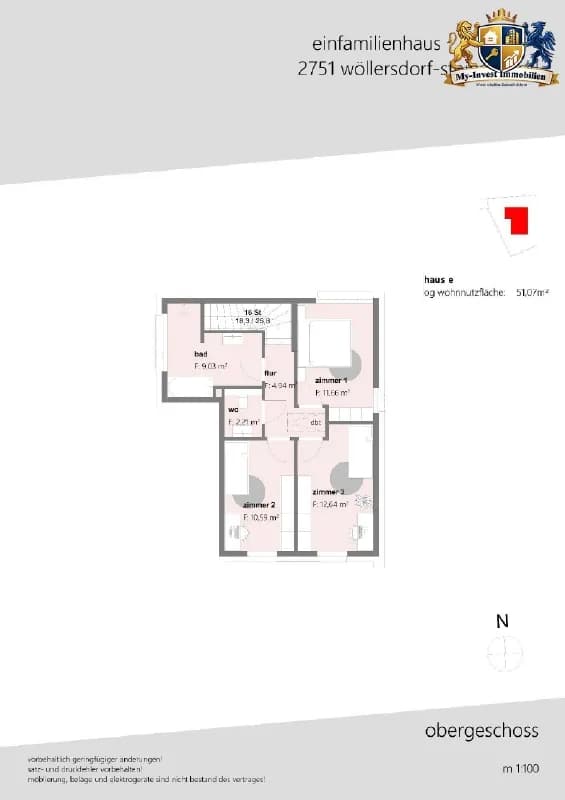 4-Zimmer-Haus kaufen in Wiener Neustadt Land – 97 m², € 486.000 – Bild 9 von 14
