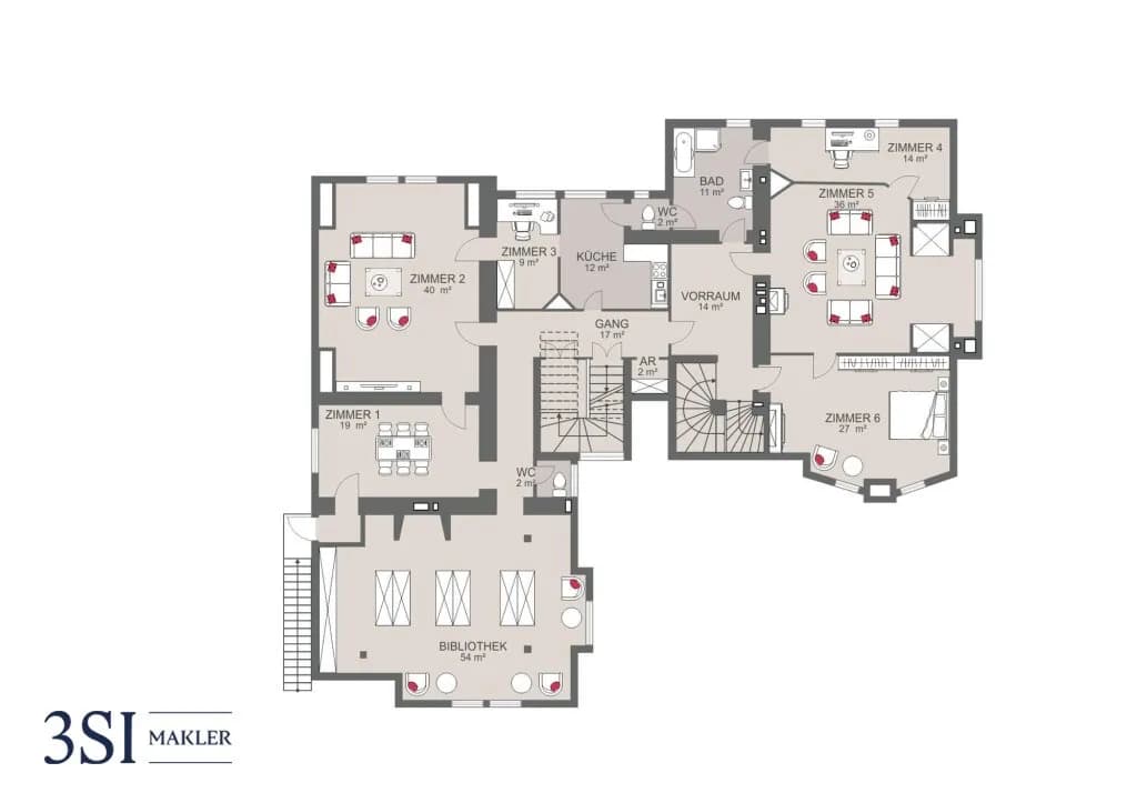 22-Zimmer-Immobilie kaufen in Mödling – 980 m² – Bild 15 von 18