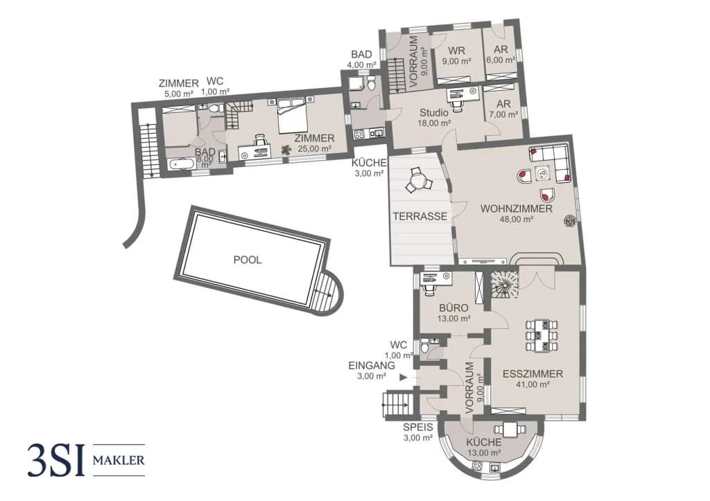 22-Zimmer-Immobilie kaufen in Mödling – 980 m² – Bild 17 von 18