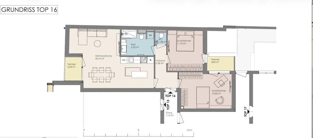 3-Zimmer-Wohnung kaufen in Mödling – 69,55 m², € 475.500 – Bild 8 von 8