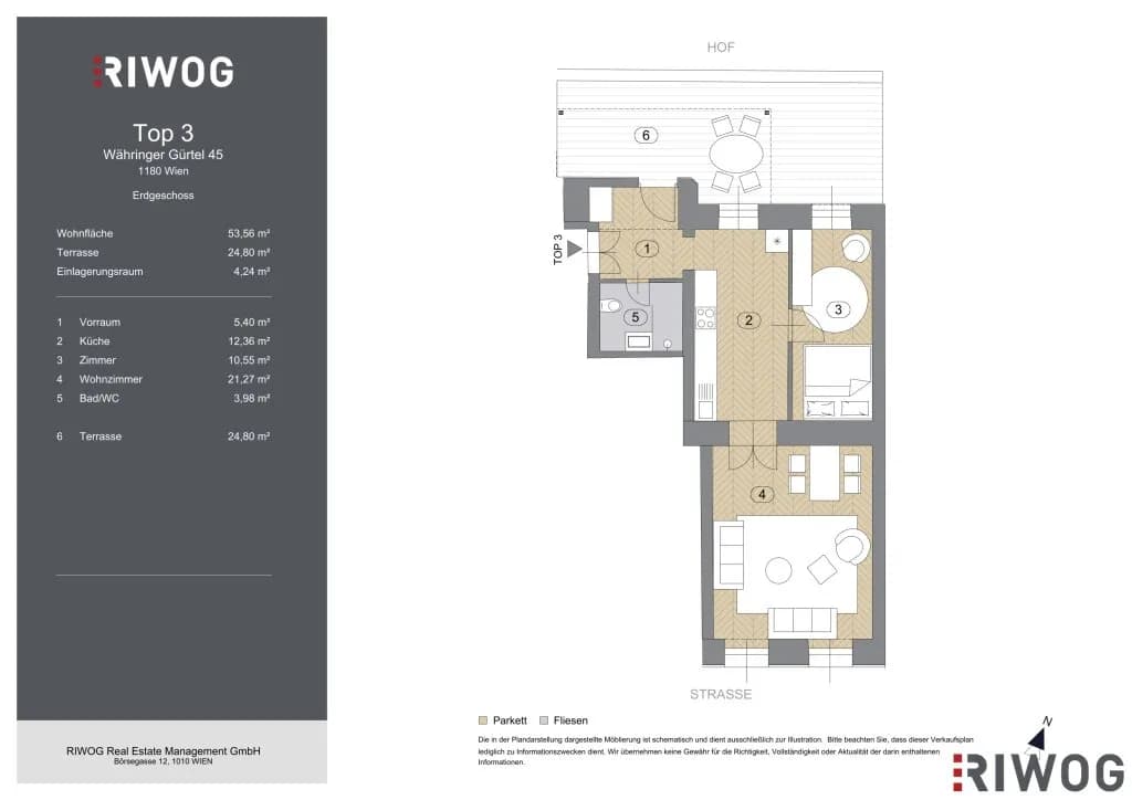 2-Zimmer-Wohnung kaufen in Wien – 53,56 m², € 345.000 – Bild 29 von 29