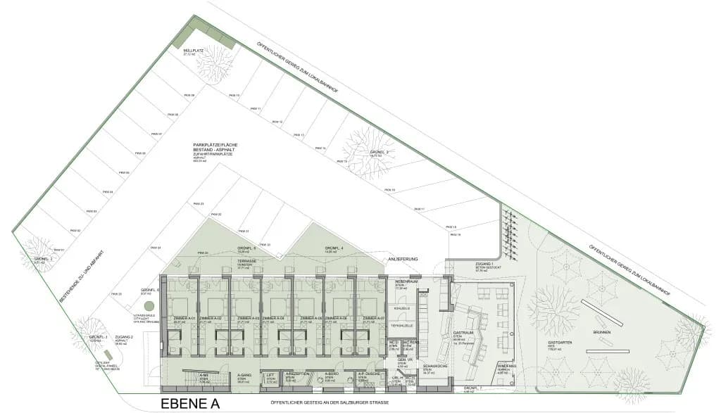 25-Zimmer-Gewerbeimmobilie mieten in Salzburg-Umgebung – 877 m² – Bild 12 von 15