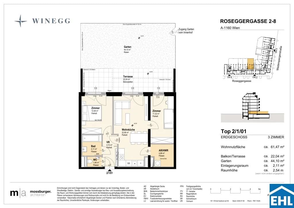 3-Zimmer-Wohnung kaufen in Wien – 61,47 m², € 401.900 – Bild 13 von 13