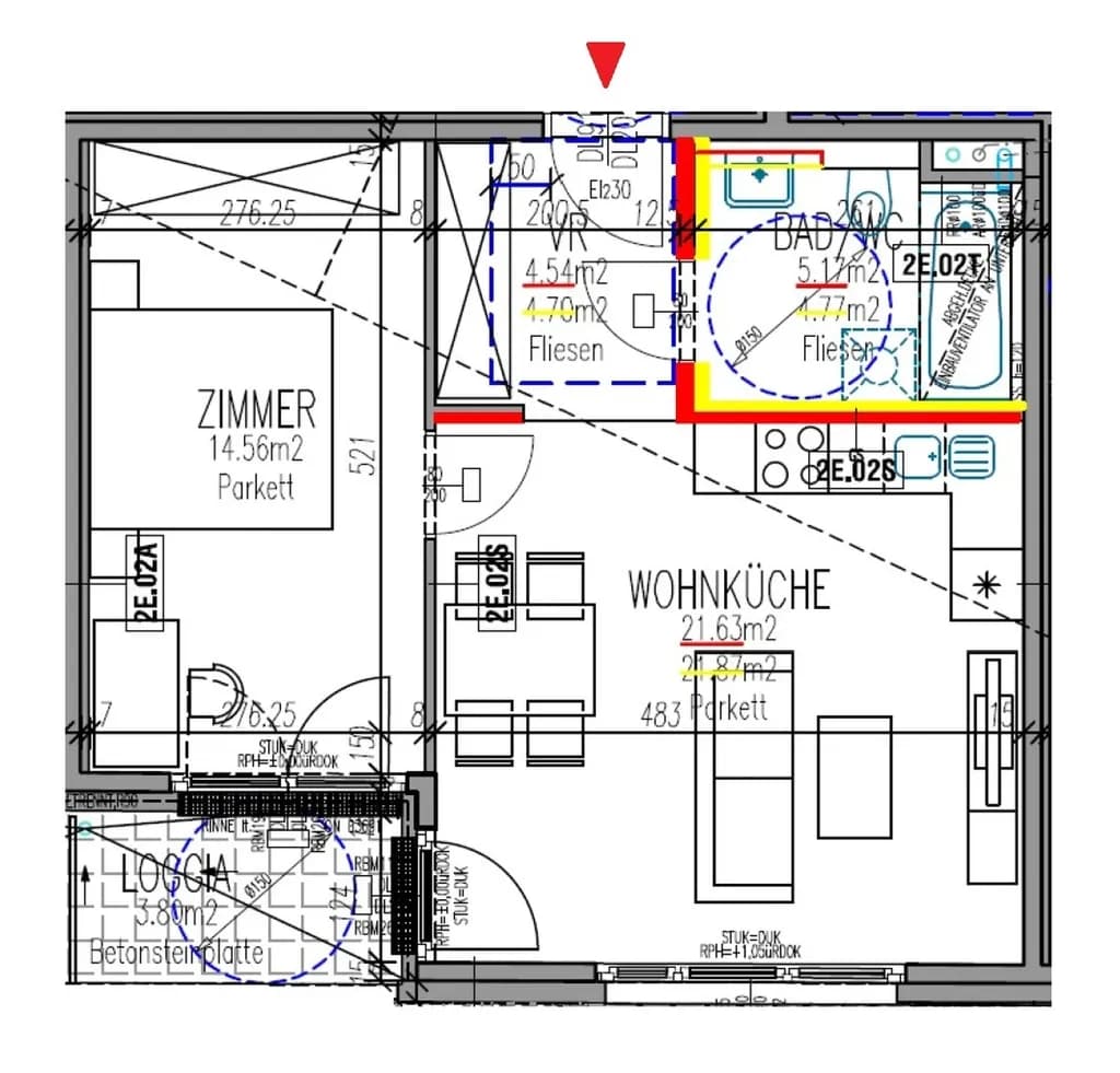 2-Zimmer-Wohnung mieten in Wien – 46 m², € 871 – Bild 9 von 9