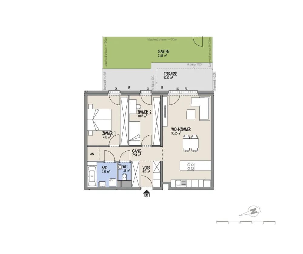 3-Zimmer-Wohnung kaufen in Wien – 75,03 m², € 429.000 – Bild 2 von 6