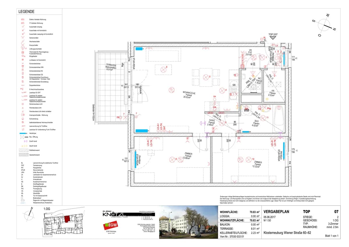3-Zimmer-Wohnung mieten in Tulln – 70,83 m², € 936 – Bild 7 von 7