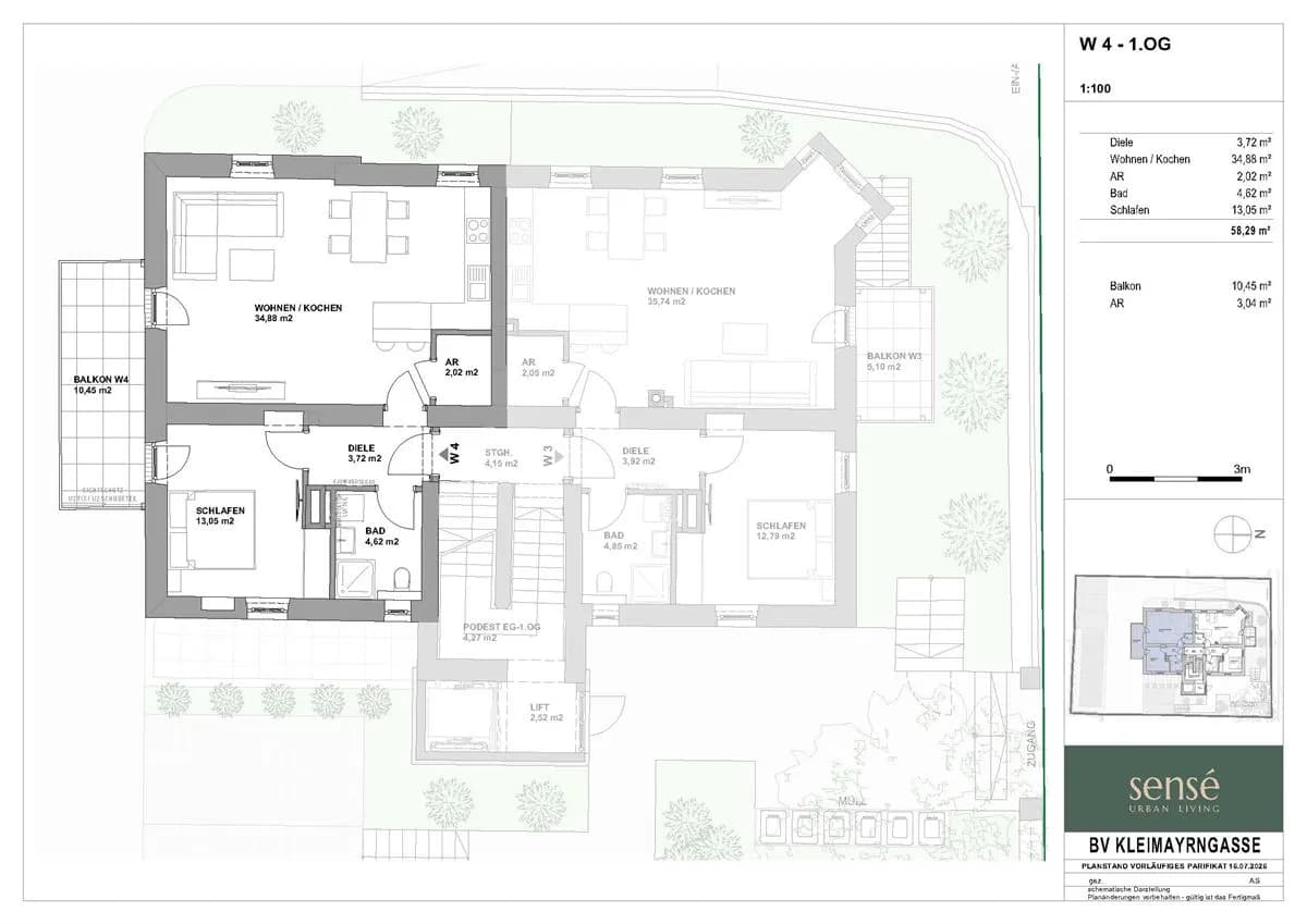 2-Zimmer-Wohnung kaufen in Salzburg Stadt – 59,35 m², € 642.337 – Bild 4 von 8