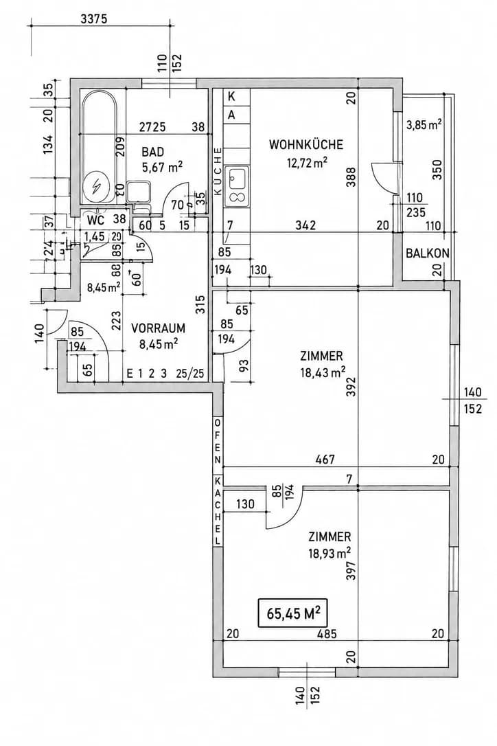 2-Zimmer-Wohnung kaufen in Graz – 66 m², € 206.000 – Bild 3 von 35