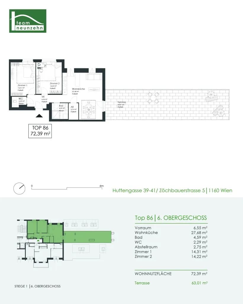 3-Zimmer-Wohnung mieten in Wien – 72,39 m², € 1.849 – Bild 18 von 18