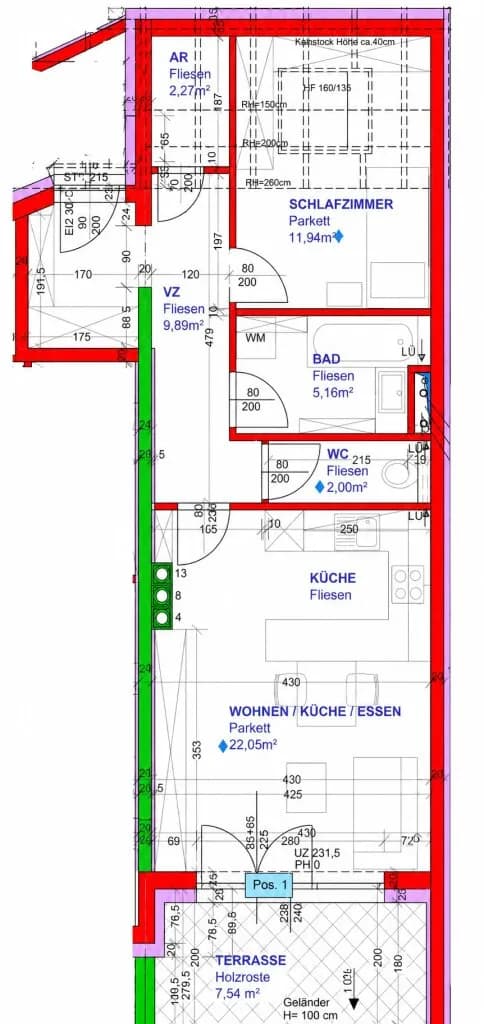 2-Zimmer-Wohnung kaufen in Korneuburg – 53,31 m², € 250.000 – Bild 8 von 8