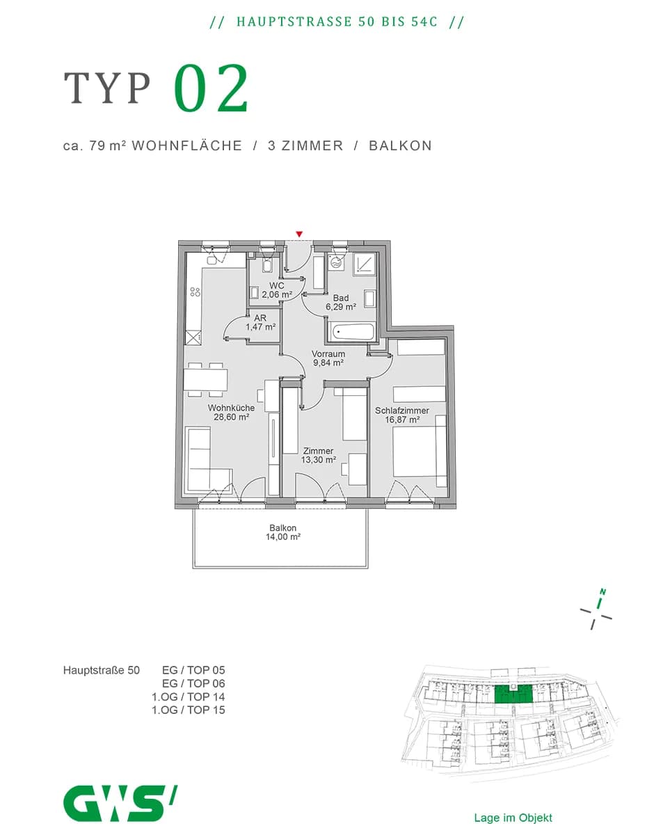 3-Zimmer-Wohnung mieten in Graz-Umgebung – 79,17 m², € 1.377 – Bild 14 von 14