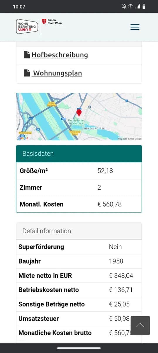 2-Zimmer-Wohnung mieten in Wien – 52 m², € 561 – Bild 16 von 17