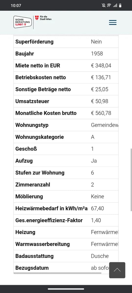 2-Zimmer-Wohnung mieten in Wien – 52 m², € 561 – Bild 17 von 17
