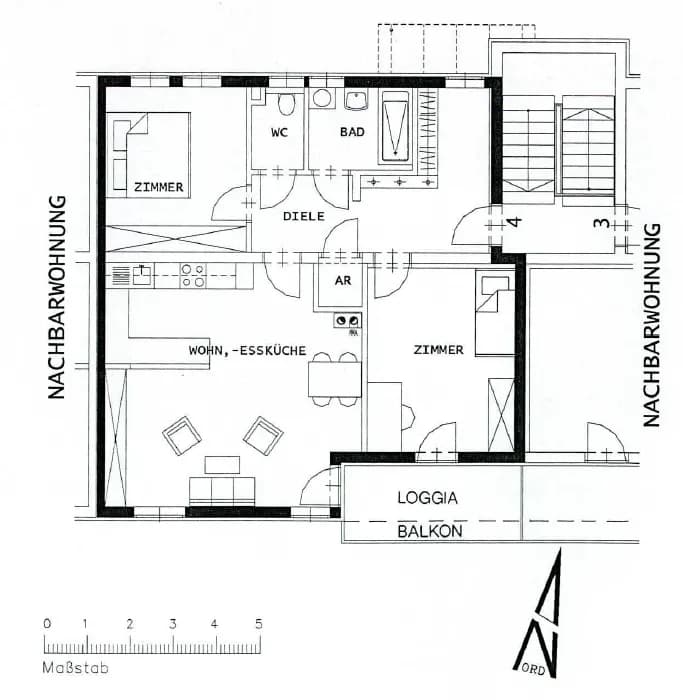Wohnung mieten in Leoben – 83,66 m², € 892 – Bild 7 von 8