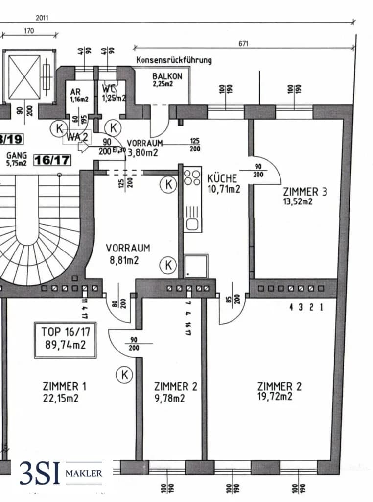 4-Zimmer-Wohnung kaufen in Wien – 90 m², € 495.000 – Bild 14 von 14