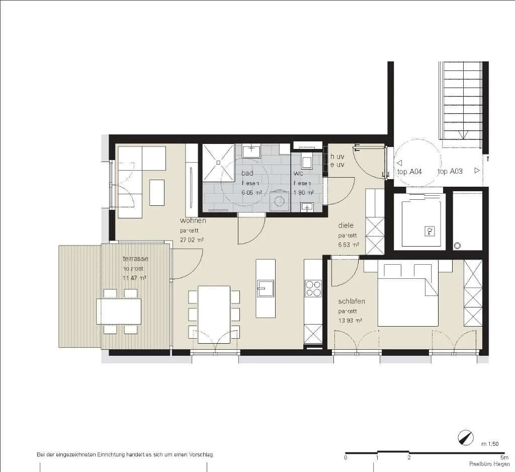 2-Zimmer-Wohnung kaufen in Dornbirn – 55,44 m², € 445.000 – Bild 2 von 3