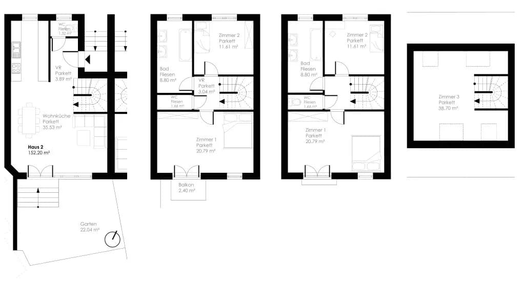6-Zimmer-Immobilie kaufen in Mödling – 171,78 m², € 520.000 – Bild 7 von 9