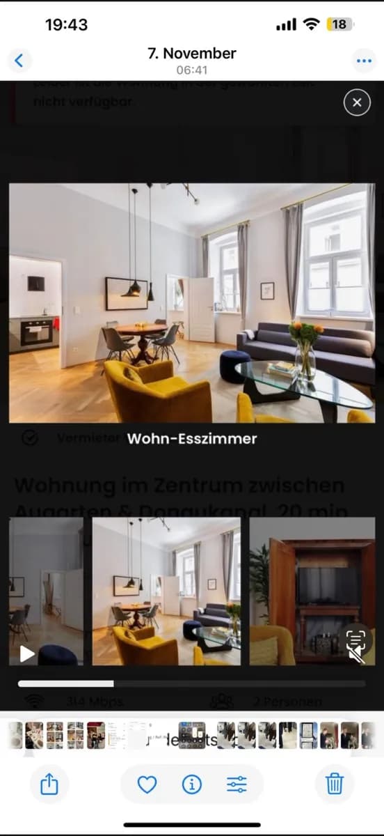 2-Zimmer-Wohnung mieten in Wien – 100 m², € 1.500 – Bild 2 von 7